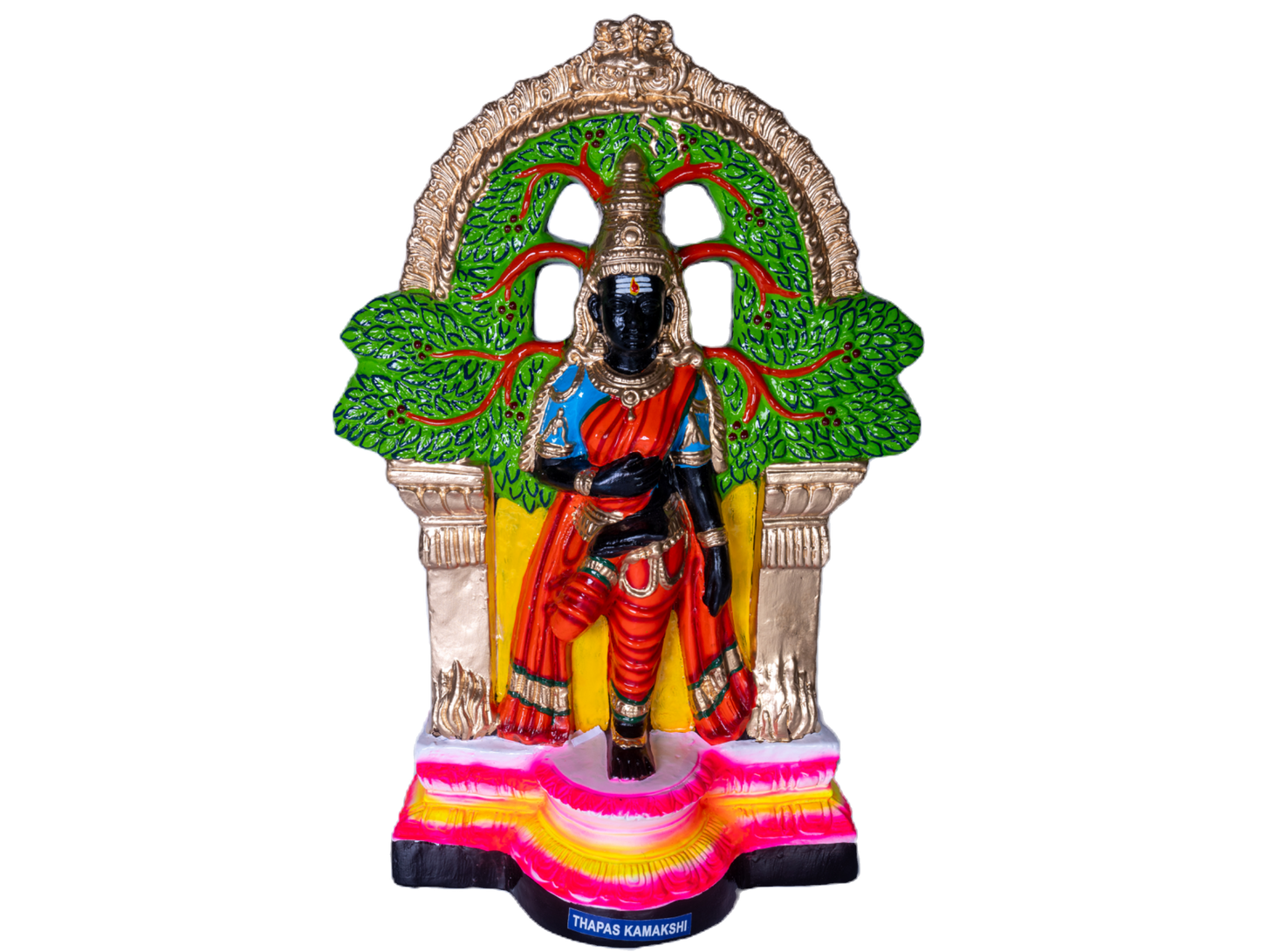 Thapas Kamatchi Paper Mache Golu Doll for Navaratri & Sankaranti – Swatika USA