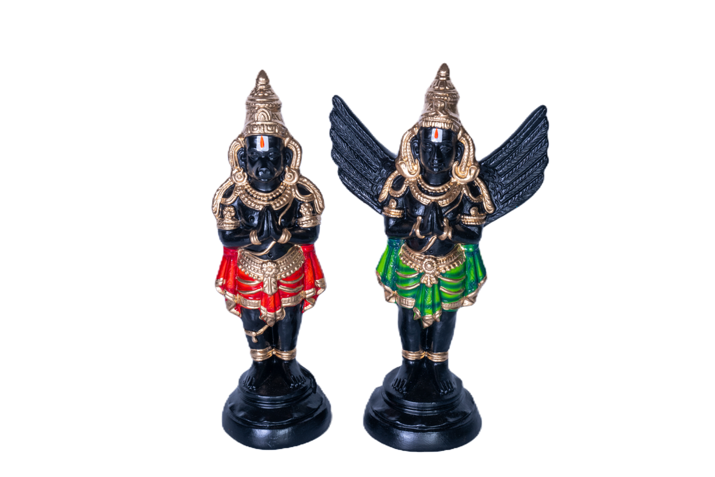 Garuda Hanuman Set Paper Mache Golu Doll Set for Navaratri & Sankaranti – Swatika USA