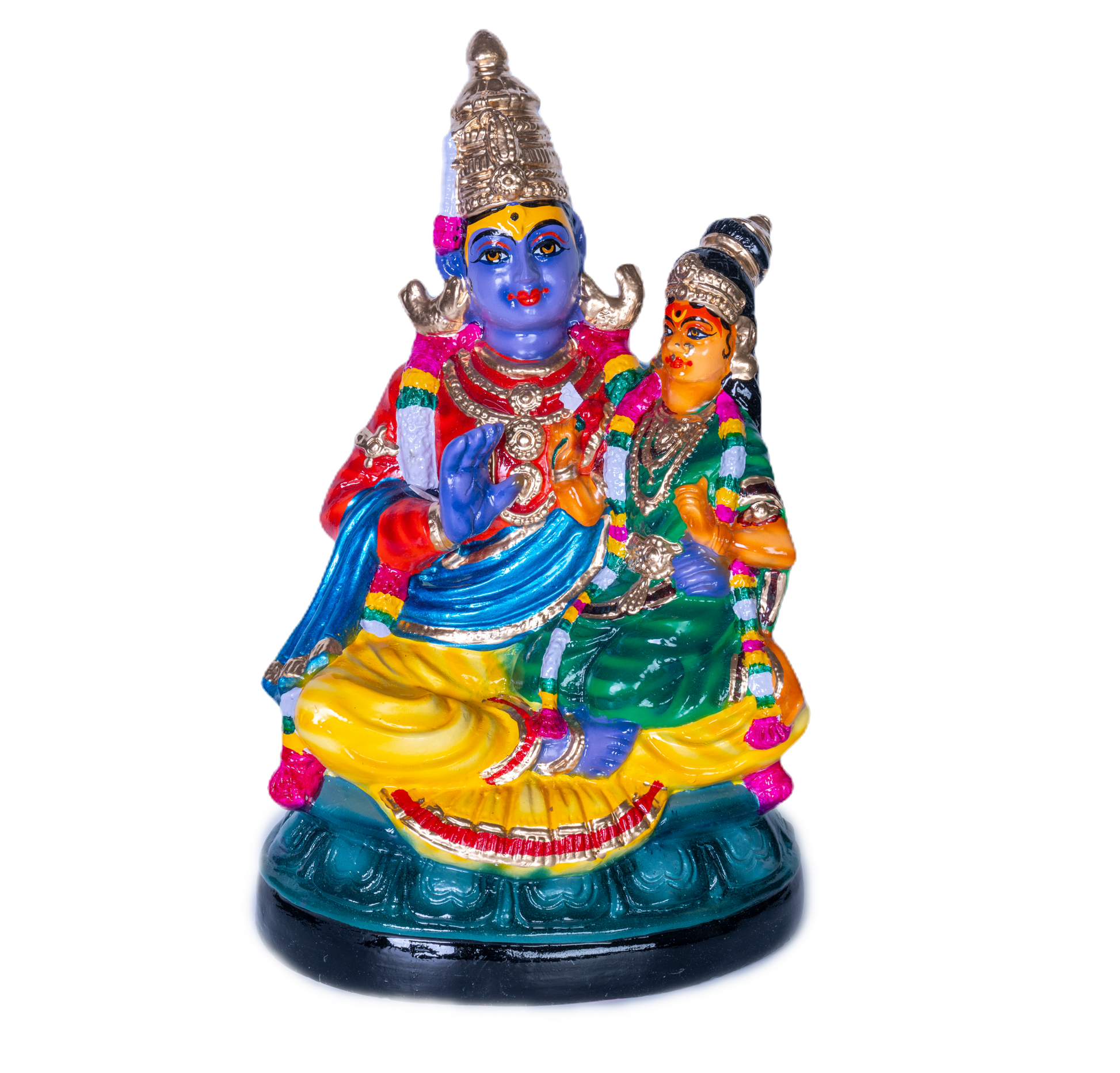 Vittal Rukmini Paper Mache Golu Doll for Navaratri & Sankaranti – Swatika USA