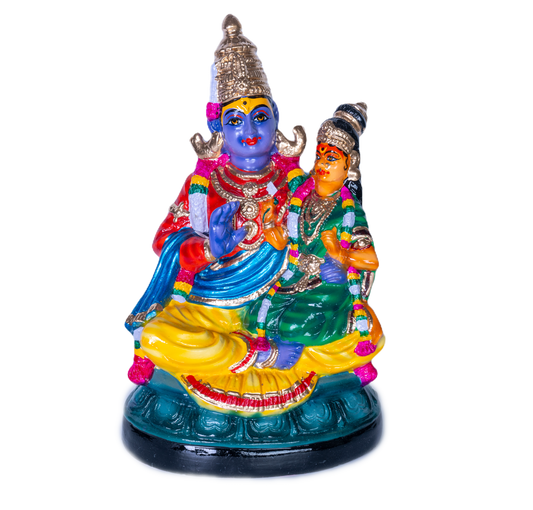 Vittal Rukmini Paper Mache Golu Doll for Navaratri & Sankaranti – Swatika USA