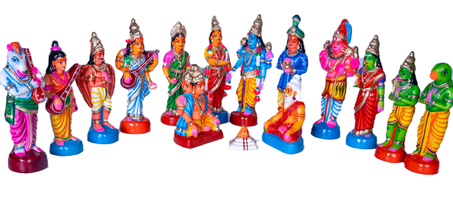 Srinivasa Kalyanam Paper Mache Golu Doll for Navaratri & Sankaranti – Swatika USA