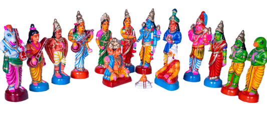 Srinivasa Kalyanam Paper Mache Golu Doll for Navaratri & Sankaranti – Swatika USA