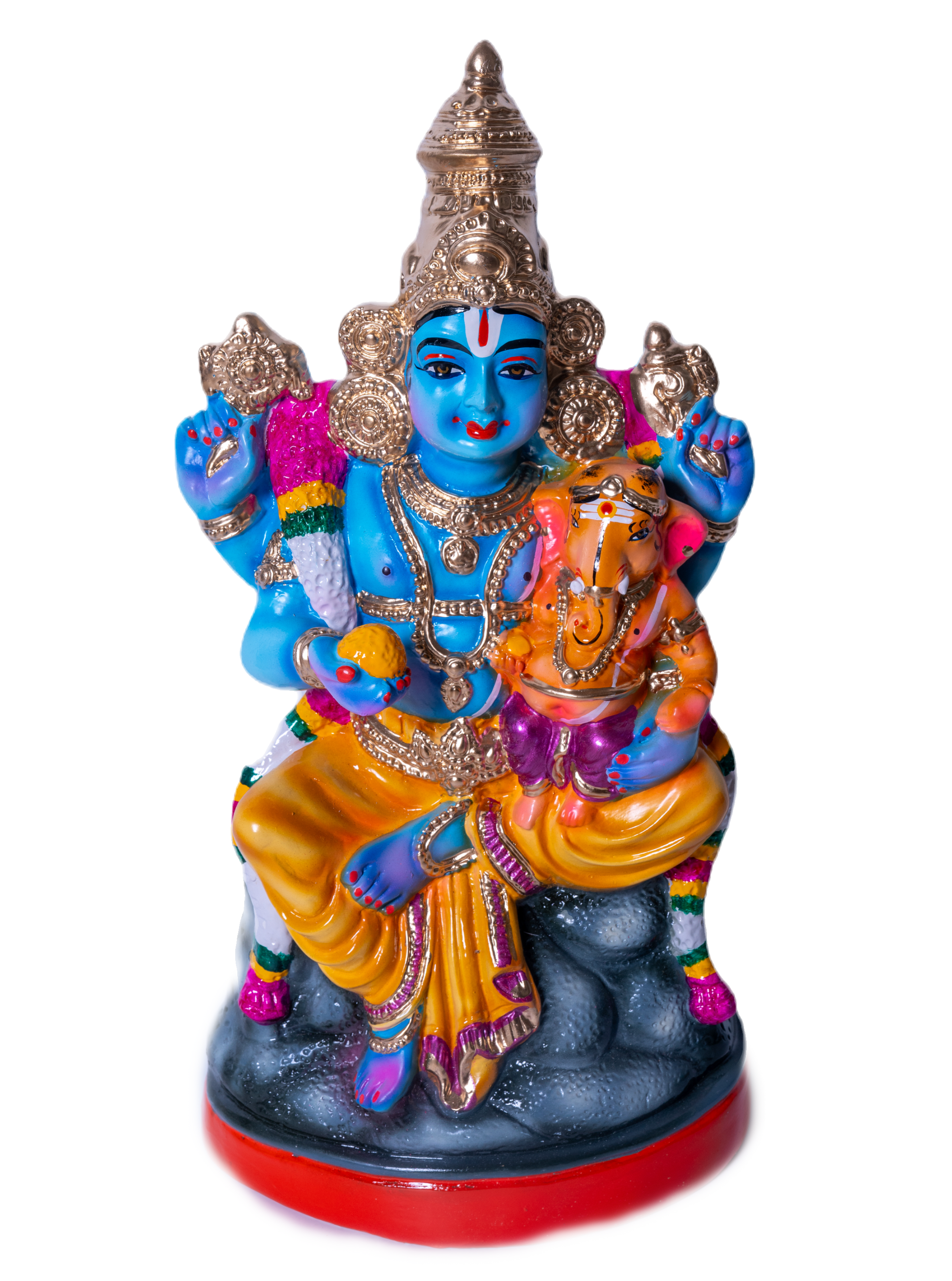 Thaimaman Vinayagar Paper Mache Golu Doll Set for Navaratri & Sankaranti – Swatika USA