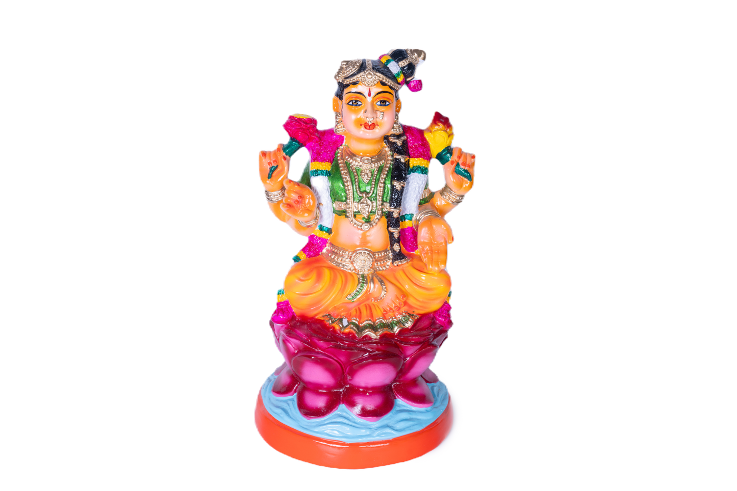 Sitting Bala Andal Paper Mache Golu Doll for Navaratri & Sankaranti – Swatika USA