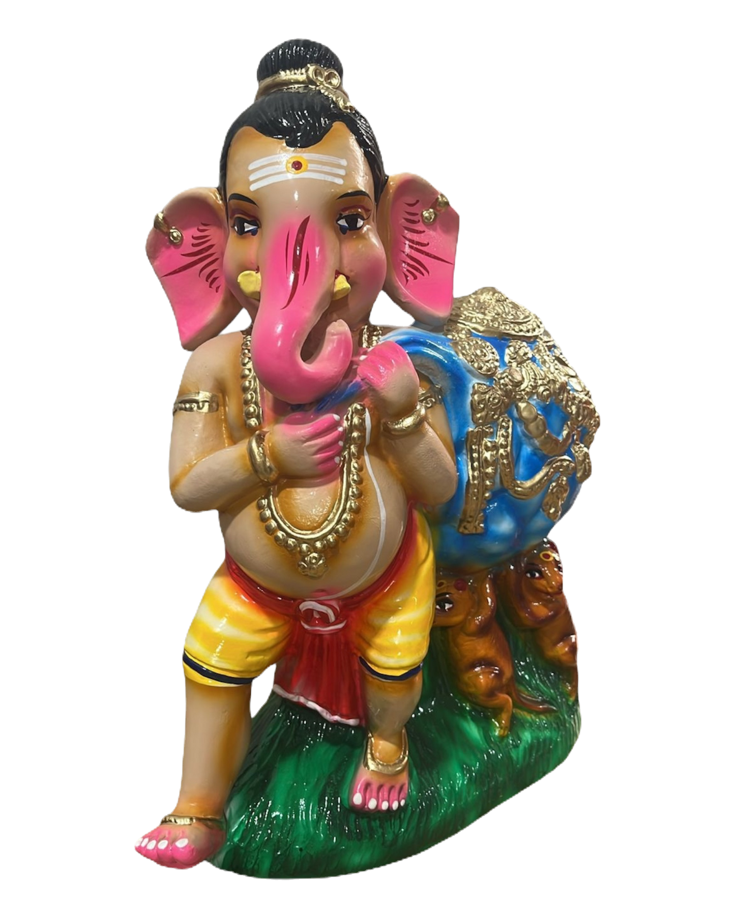Kubera Ganapathy Paper Mache Golu Doll for Navaratri & Sankaranti – Swatika USA