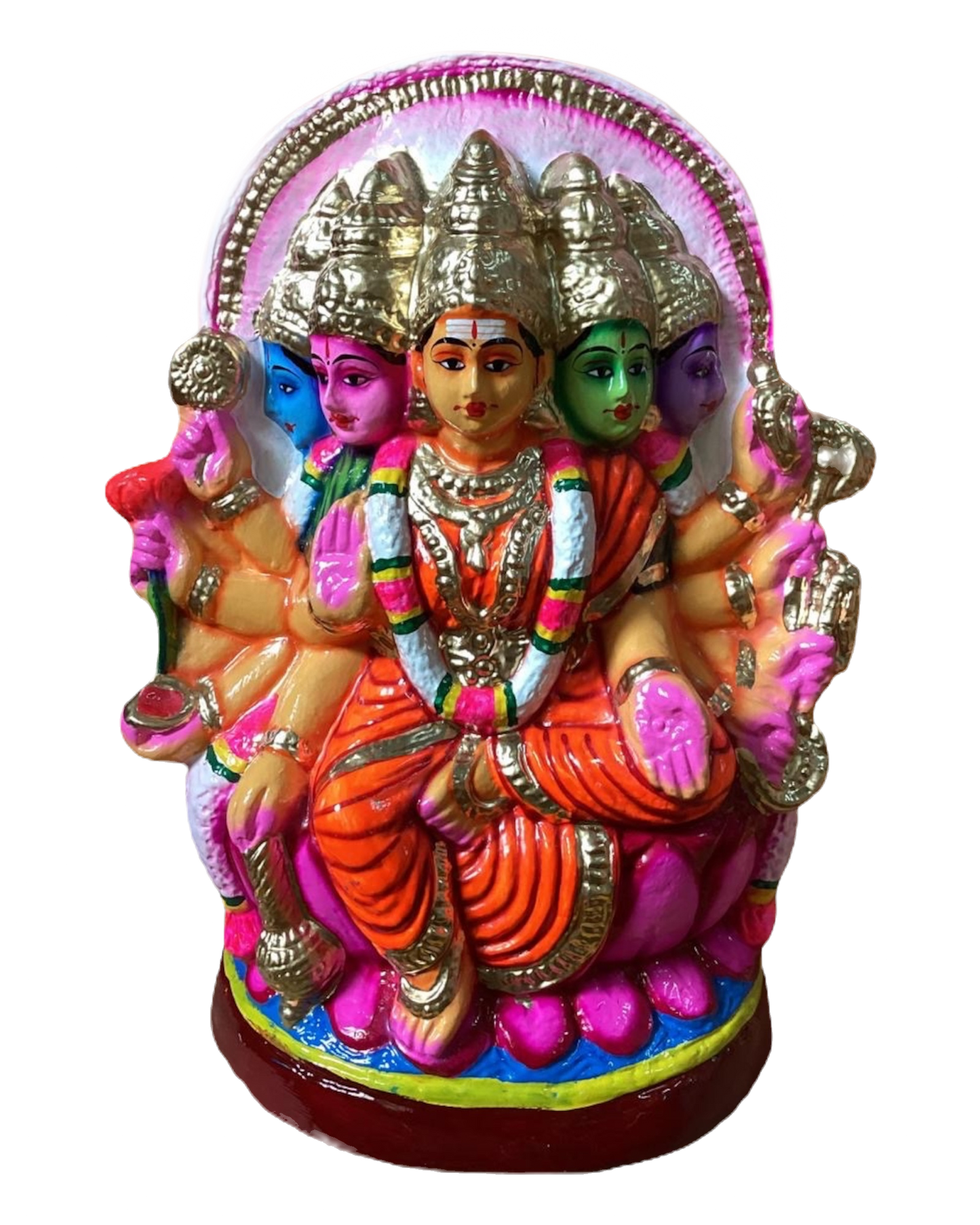 Gayatri Amman Paper Mache Golu Doll for Navaratri & Sankaranti – Swatika USA
