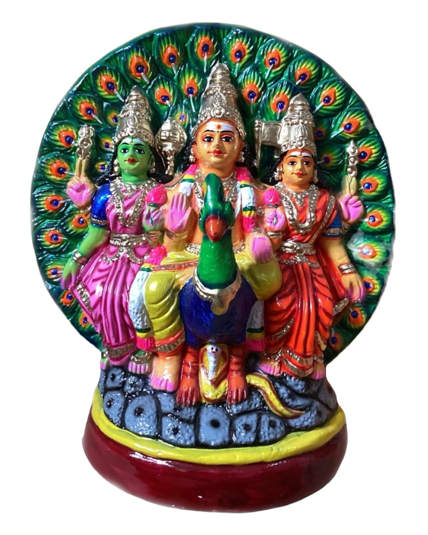 Thogai Murugar Paper Mache Golu Doll for Navaratri & Sankaranti – Swatika USA