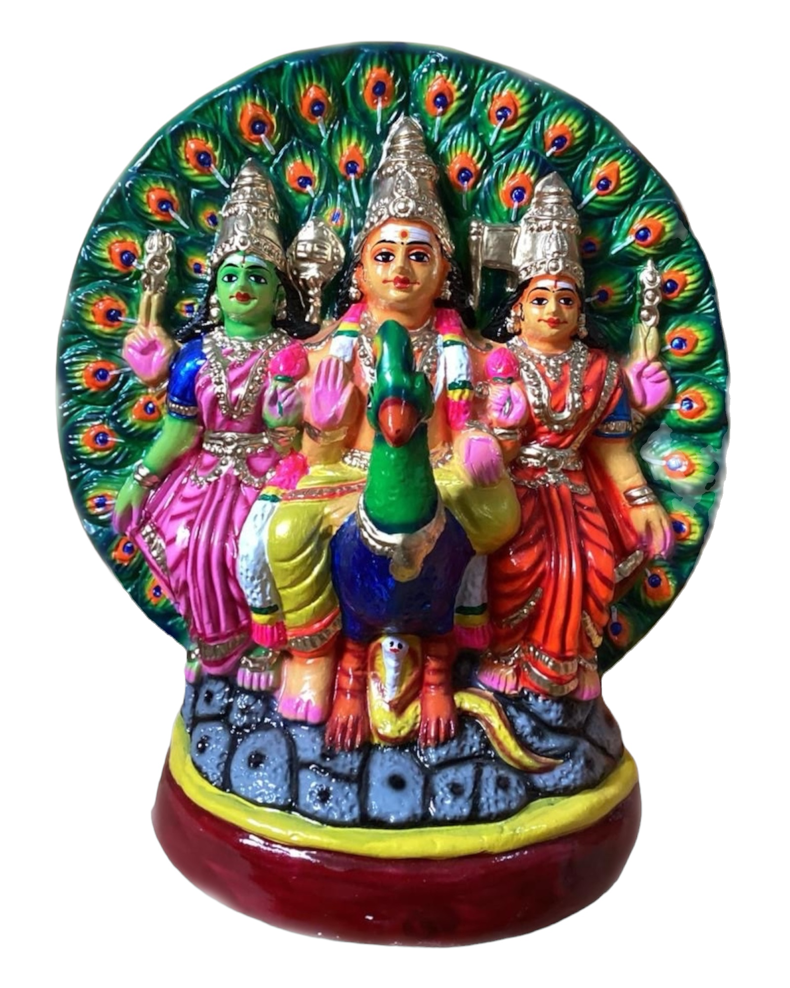 Thogai Murugar Paper Mache Golu Doll for Navaratri & Sankaranti – Swatika USA