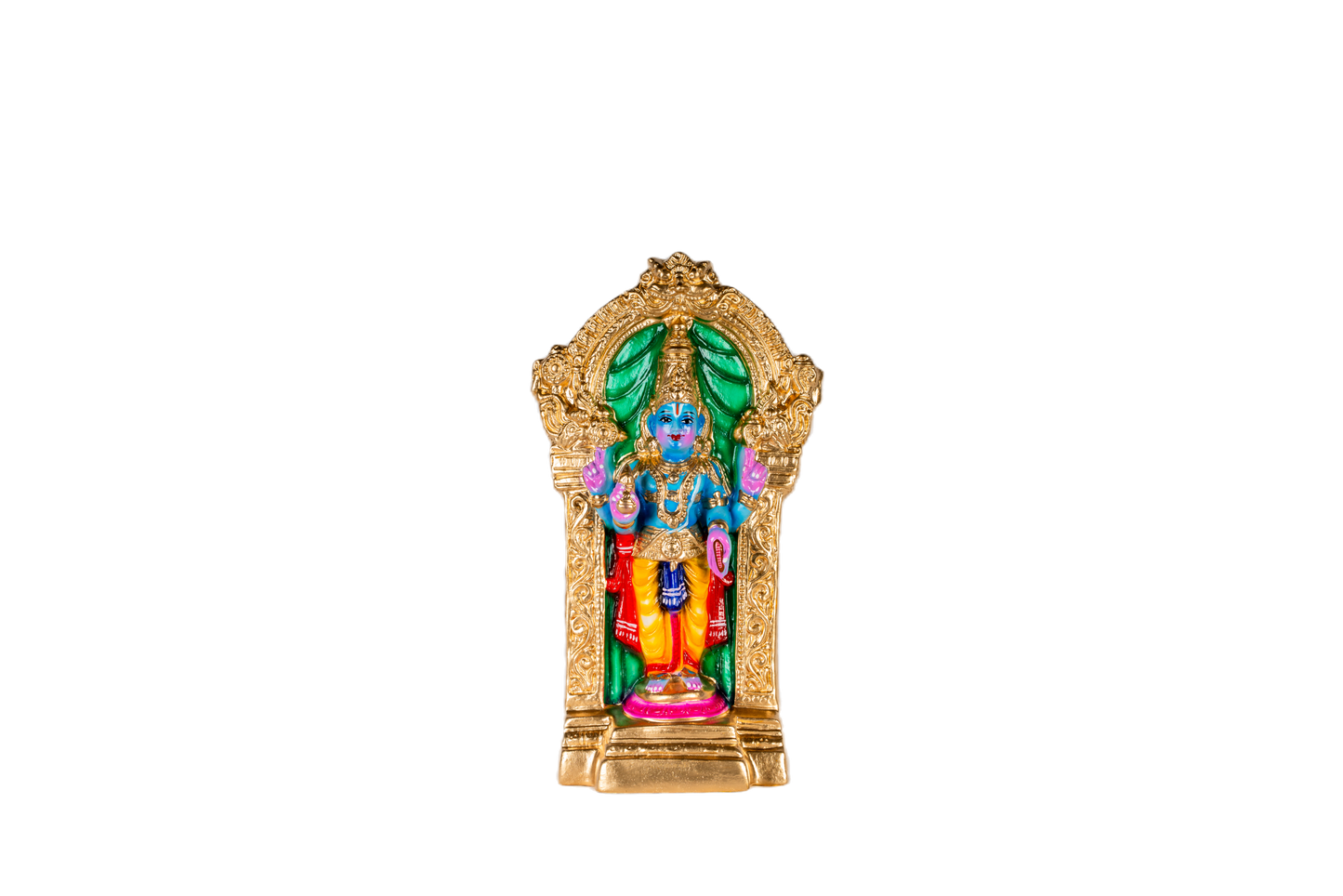 Dhanvantari Perumal Paper Mache Golu Doll for Navaratri & Sankaranti – Swatika USA