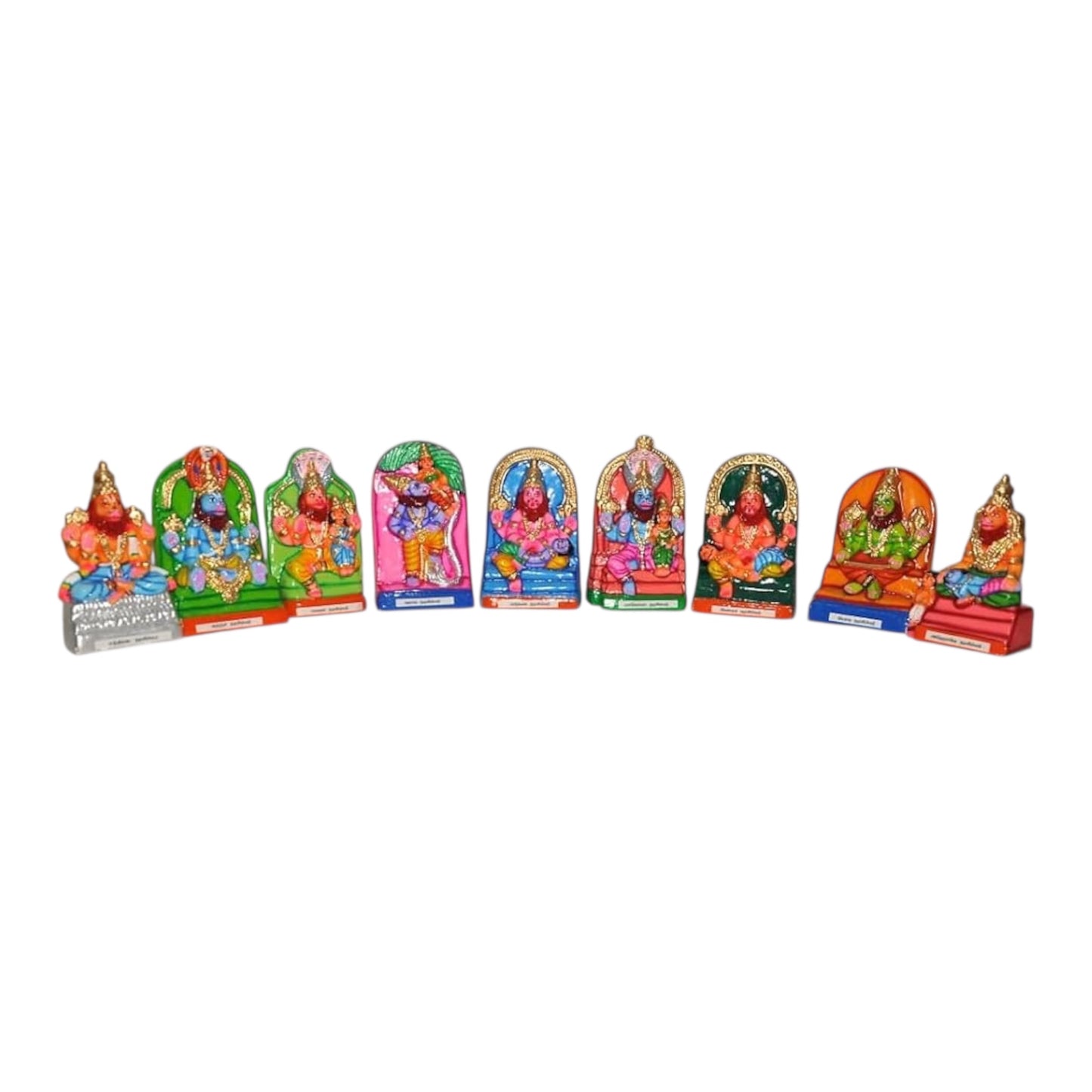 Nava Narasimhar Paper Mache Golu Doll Set for Navaratri & Sankaranti – Swatika USA