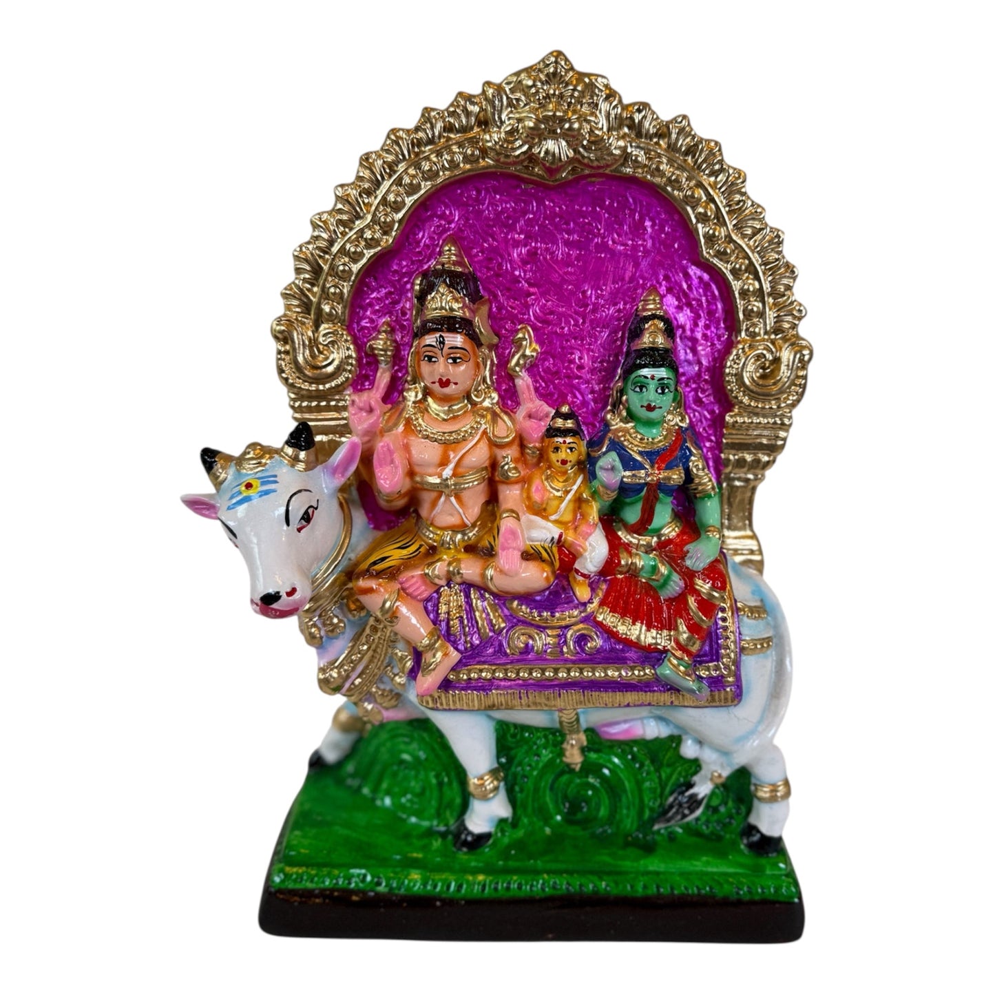 Rishaba Vahanam Paper Mache Golu Doll for Navaratri & Sankaranti – Swatika USA