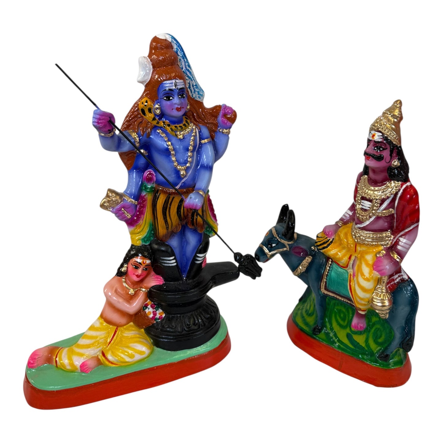Markandeya with Shiva Paper Mache Golu Doll for Navaratri & Sankaranti – Swatika USA