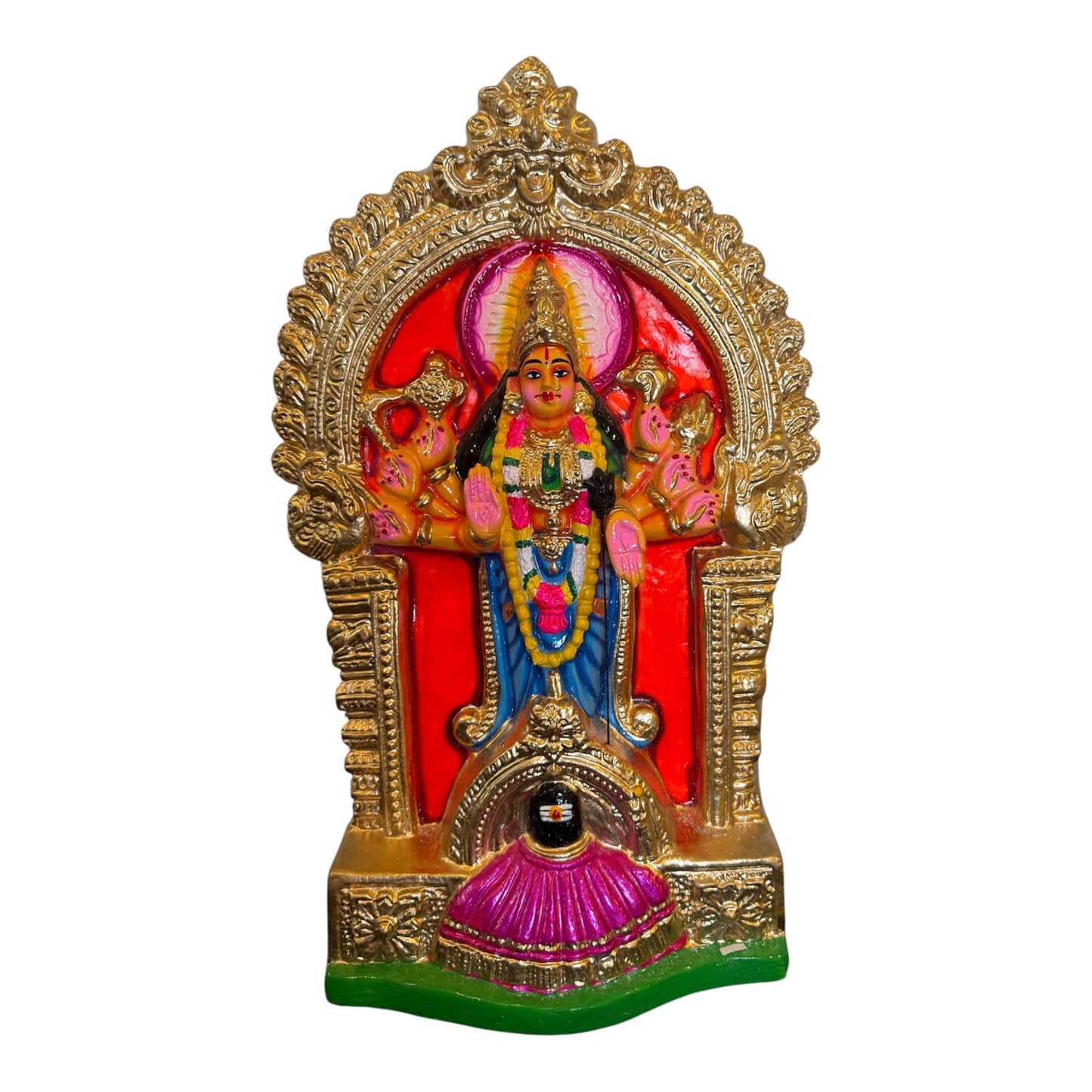 Chakkulathu Amman Paper Mache Golu Doll for Navaratri & Sankaranti – Swatika USA