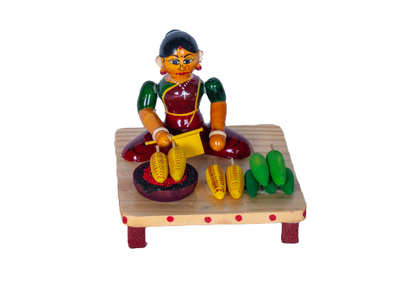 LADY WITH CORN