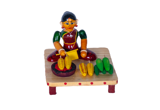 LADY WITH CORN