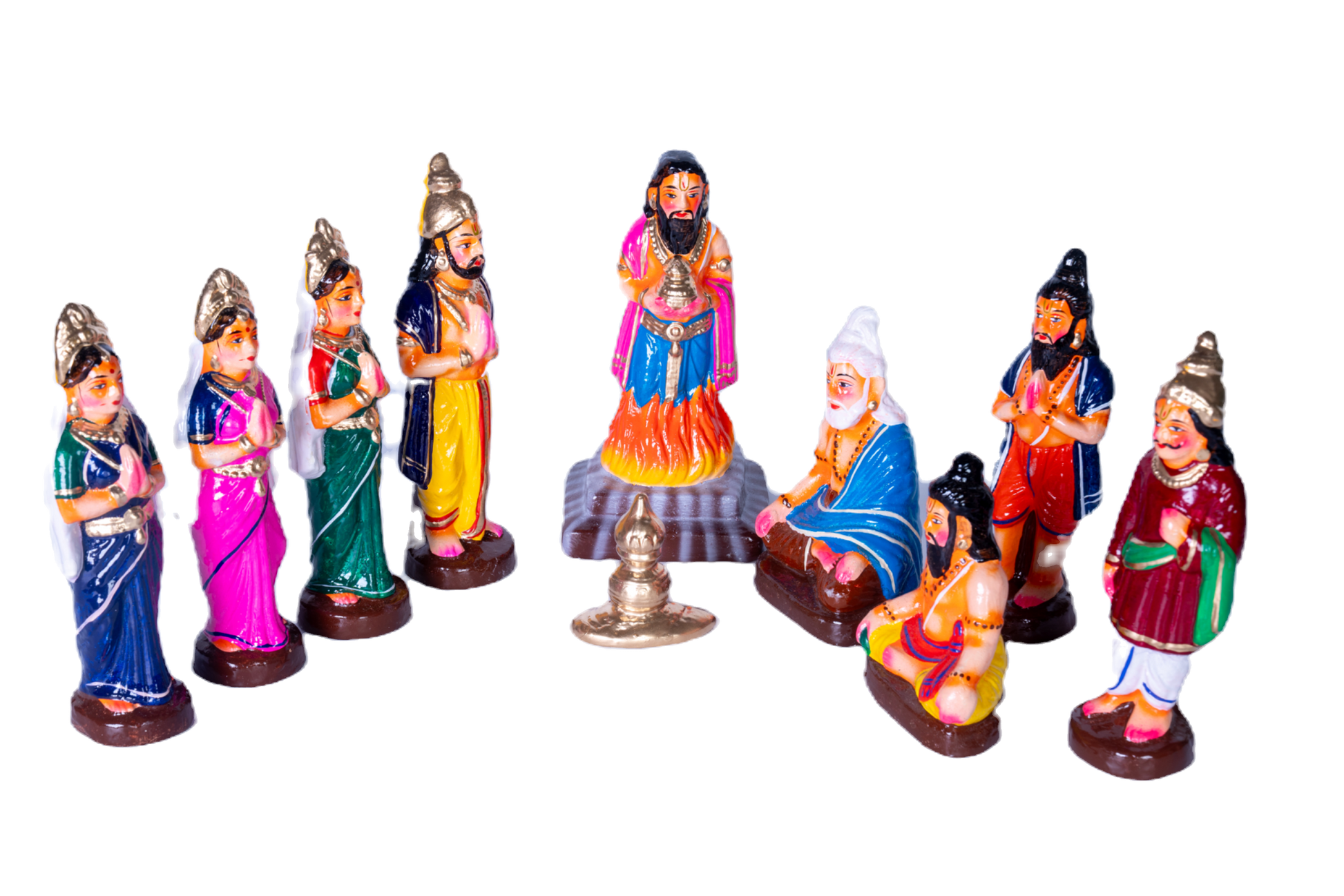 Putra Kameshti Yagam Clay Golu Doll Set for Navaratri & Sankaranti – Swatika USA