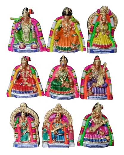Nachiyar Thirukolam Paper Mache Golu Doll Set for Navaratri & Sankaranti – Swatika USA