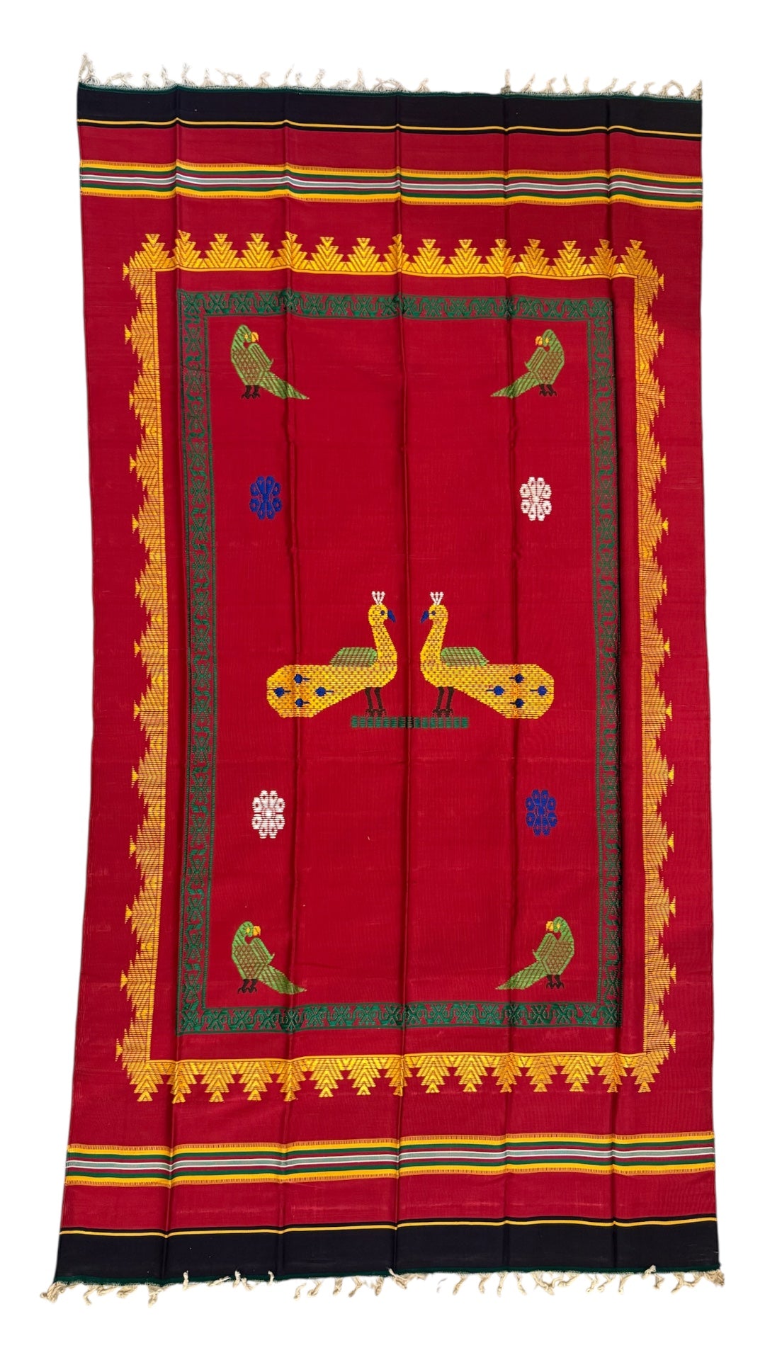 Handwoven Silk Jamakkalam - Swatika USA