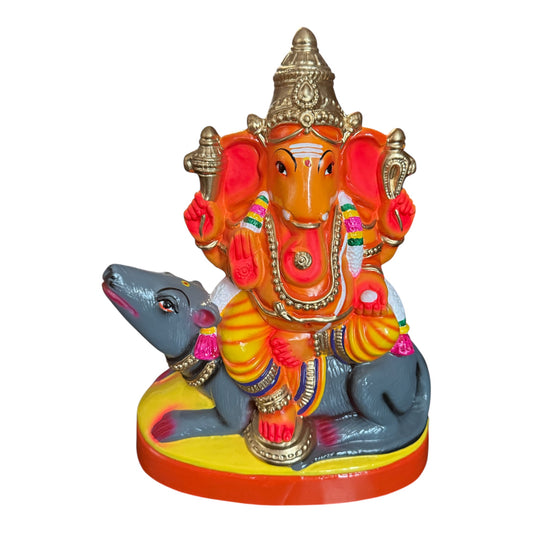 Ganesha Sitting Paper Mache Golu for Navaratri & Sankaranti – Swatika USA