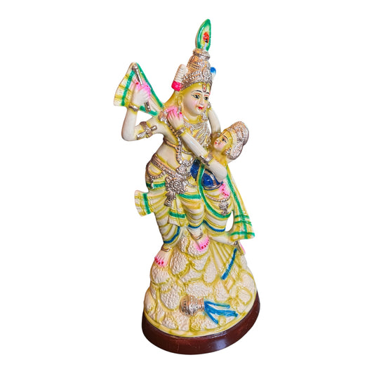 Radha Krishnar Standing Paper Mache Golu Doll for Navaratri & Sankaranti – Swatika USA
