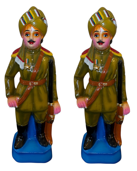 Police Pair Paper Mache Golu Doll for Navaratri & Sankaranti – Swatika USA