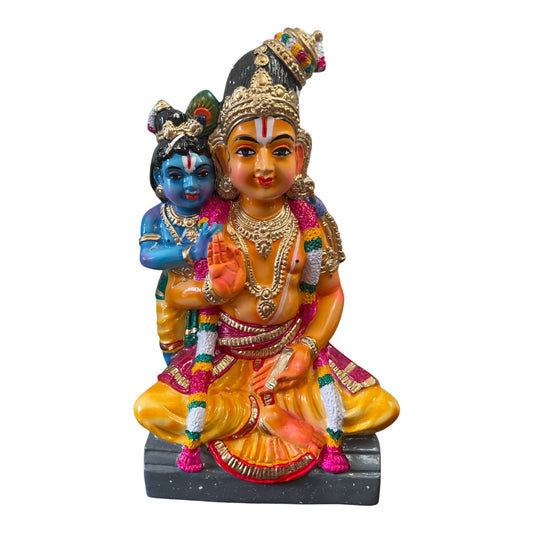 Nammalvar & Krishnar Paper Mache Golu Doll for Navaratri & Sankaranti – Swatika USA