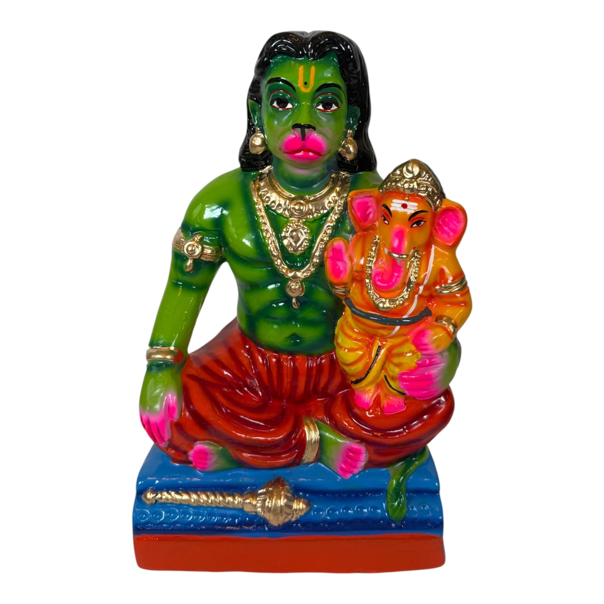 Hanuman & Vinayagar Paper Mache Golu Doll for Navaratri & Sankaranti – Swatika USA