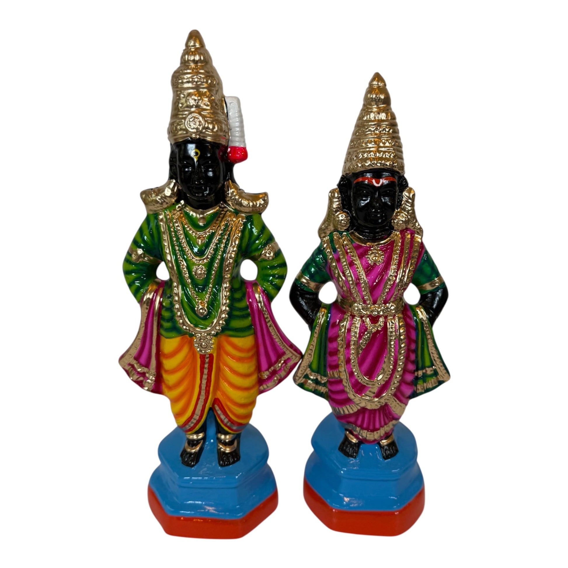 Pandurangar Rukumani Paper Mache Golu Doll for Navaratri & Sankaranti – Swatika USA