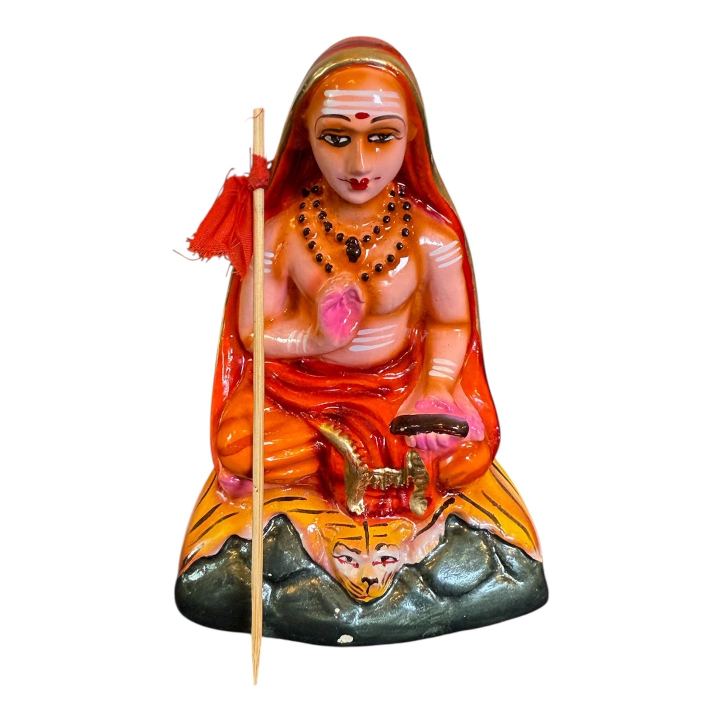 Small Adi Shankaracharya Clay Golu Doll for Navaratri & Sankaranti – Swatika USA