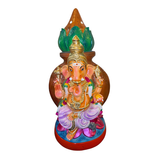 Kalasa Vinayagar Paper Mache Golu Doll for Navaratri & Sankaranti – Swatika USA