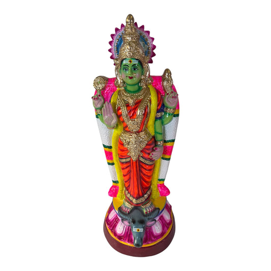 Standing Vishnu Durga Paper Mache Golu Doll for Navaratri & Sankaranti – Swatika USA