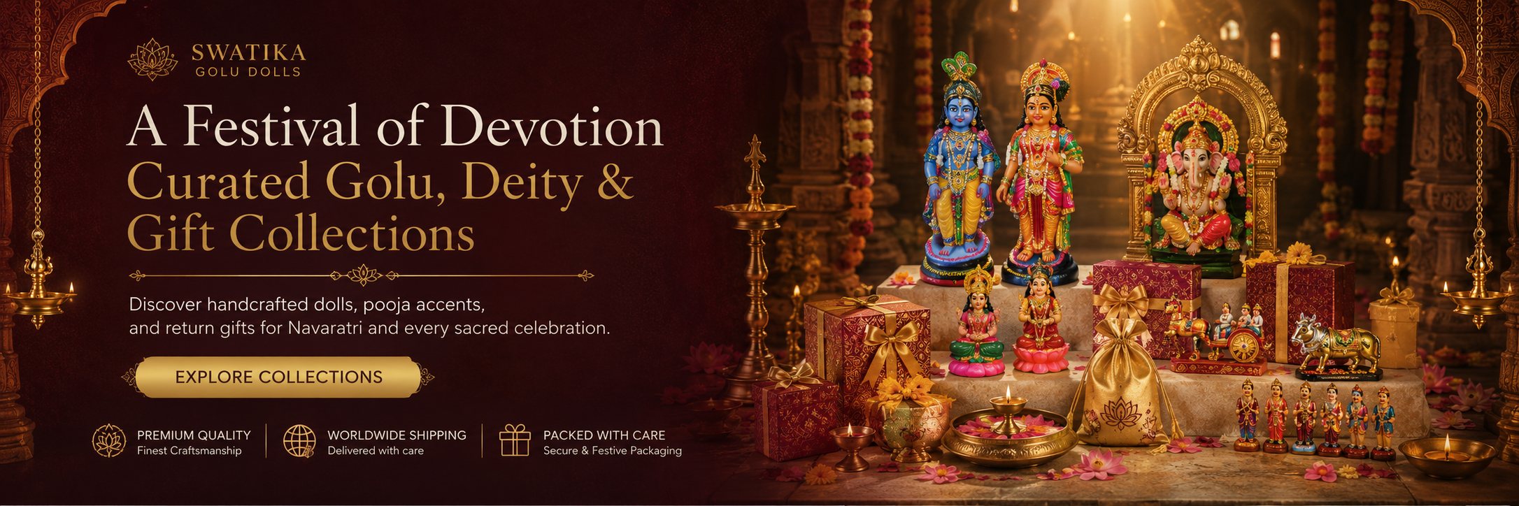 A festival of devotion — curated Golu, deity and gift collections